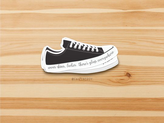 Discover Kamala Harris Sticker, Black Chucks Sticker, Madam Vice President, International Women's Day