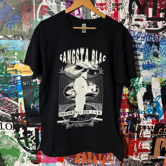 Discover Gangsta Blac Shirt Rapper Vintage T-Shirt