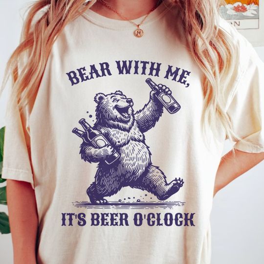 Discover Beer Shirt 90s Vintage Animal Graphic Shirts, Gift for Beer Lovers