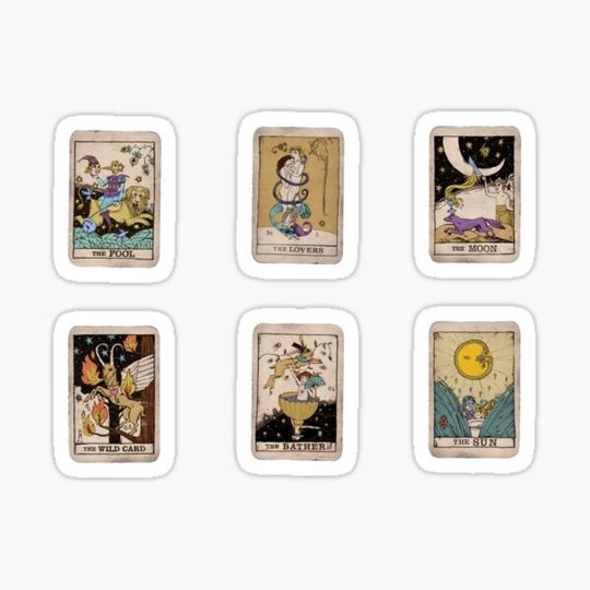 Discover Tarot card sticker pack