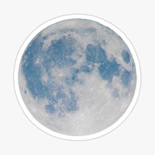 Discover cool moon sticker