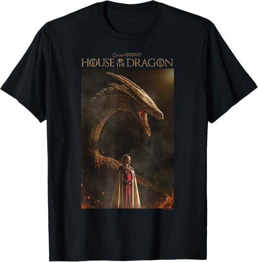 Discover Rhaenyra Targaryen Syrax Dragon Poster T-Shirt