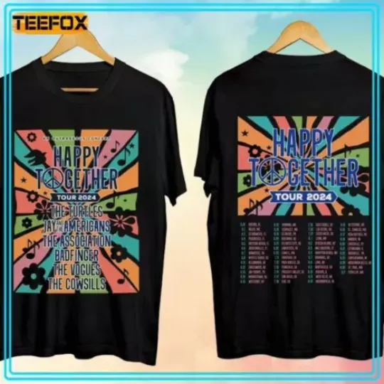 Discover Happy Together Tour 2024 Music Concert T-Shirt