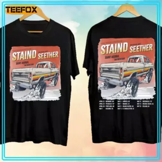 Discover Staind Tailgate Tour 2024 Music Unisex T-Shirt