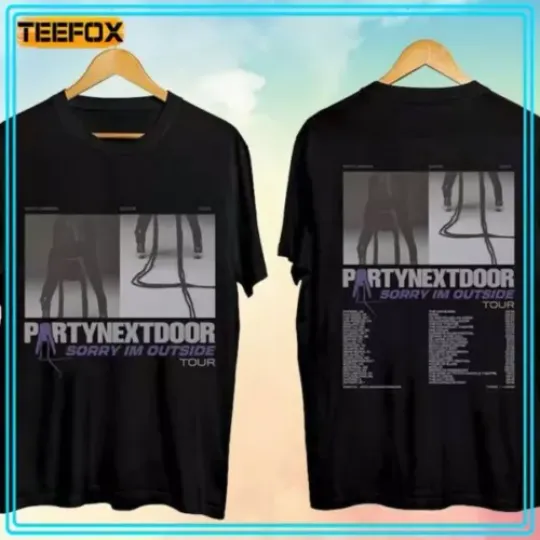 Discover PartyNextDoor Sorry I’m Outside Tour 2024 T-Shirt