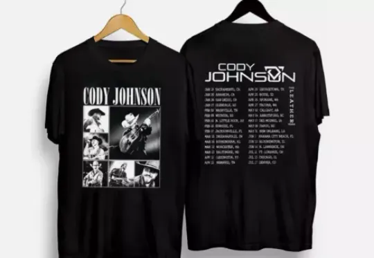 Discover Cody Johnsonn Tour 2024 Shirt  The Leather Tour Merch  Country Music T-shirt