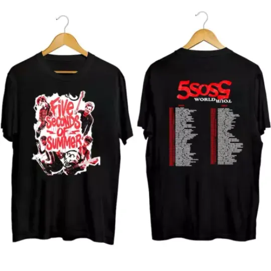 Discover 5 Seconds Of Summer World Tour 2023 2024 Shirt