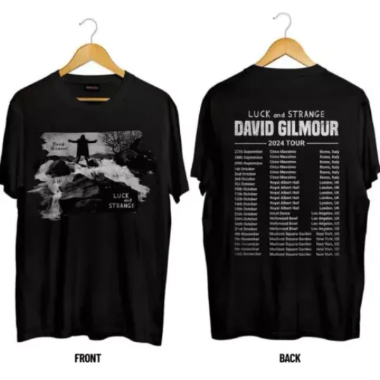 Discover Luck And Strange David Gilmour Tour 2024 Shirt