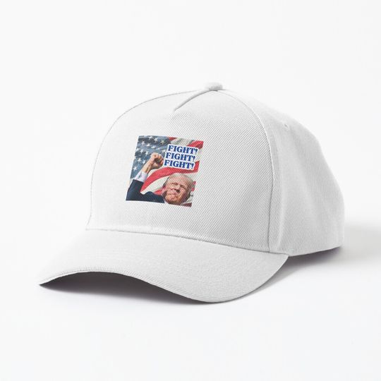 Discover Fight, Fight Fight! Trump For President sticker Baseball Cap