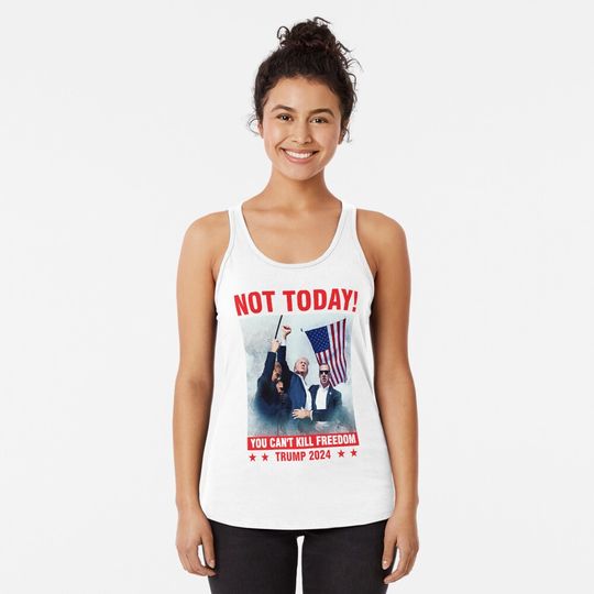 Discover Trump Assassination 2024 | Shot Fight Racerback Tank Top