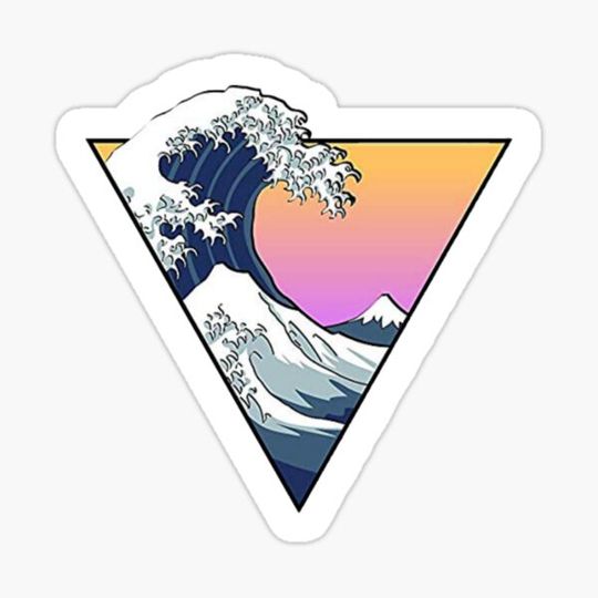 Discover triangle sunset wave