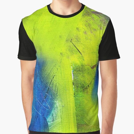 Discover Colorful Canvas Art With Blue And Green Abstract Paint
