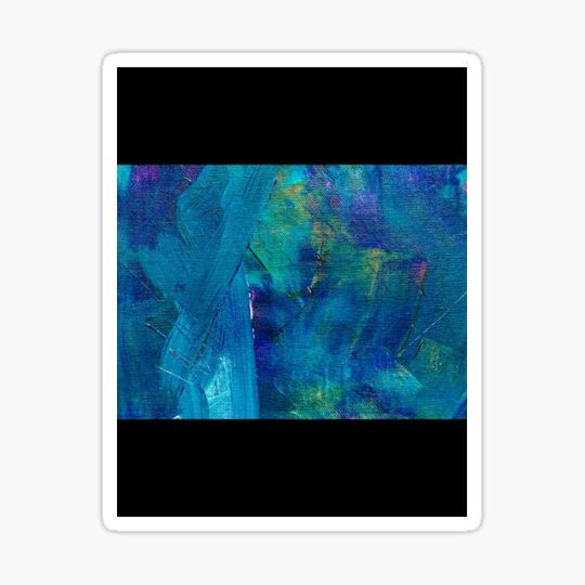 Discover BLUE Abstract Painting Jeans Texture Design
