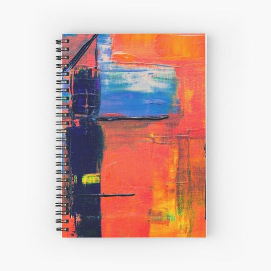 Discover Bright orange and blue design