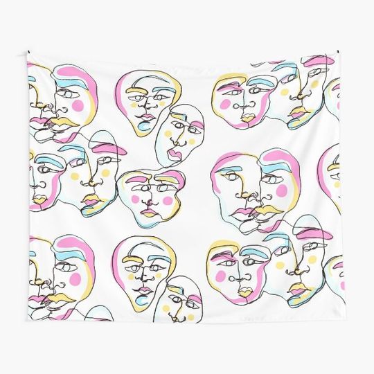 Discover fun abstract faces aesthetic