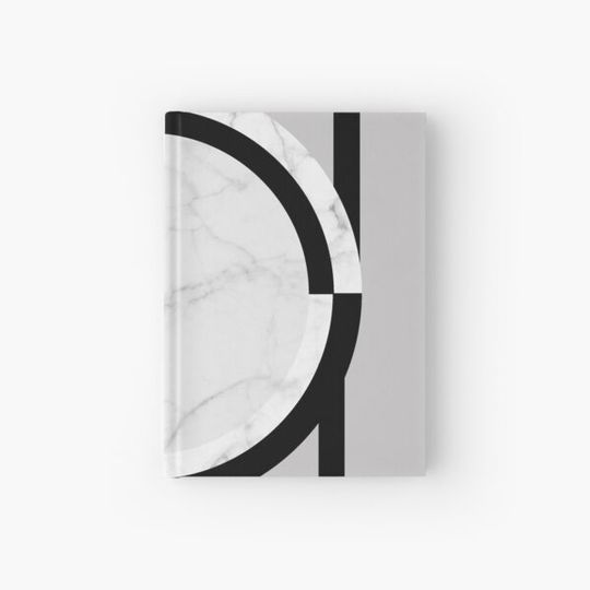 Discover Modern Geometric Marble Abstract Design Grey Black and White