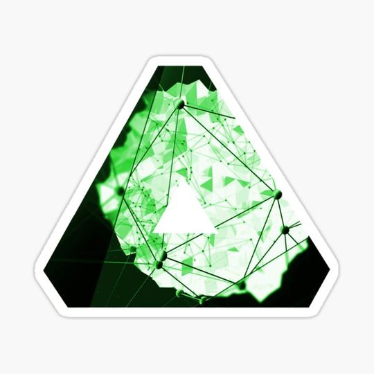 Discover Abstract Geometry: Neon Forest (Dark Green)