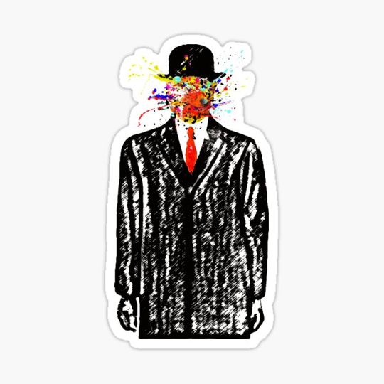 Discover Magritte Splash Colorful Face