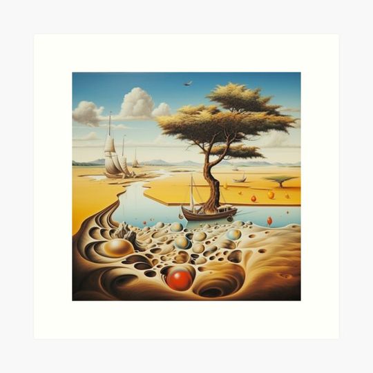 Discover Salvador Dali Landscape Surrealism Poster