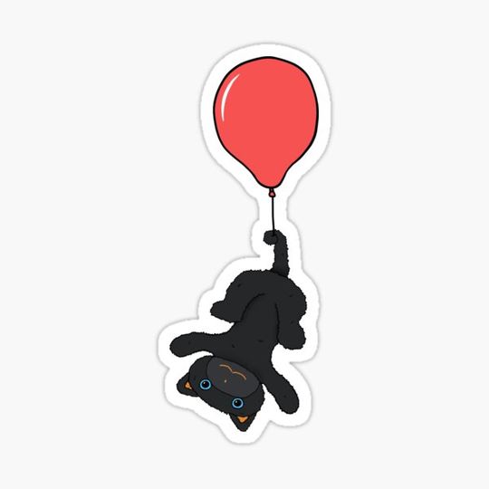Pumpkin floating on a balloon
