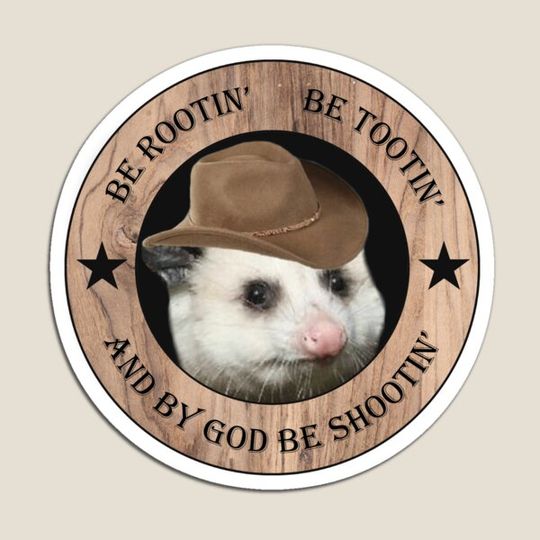 Discover Rotin Totin possum cowboy