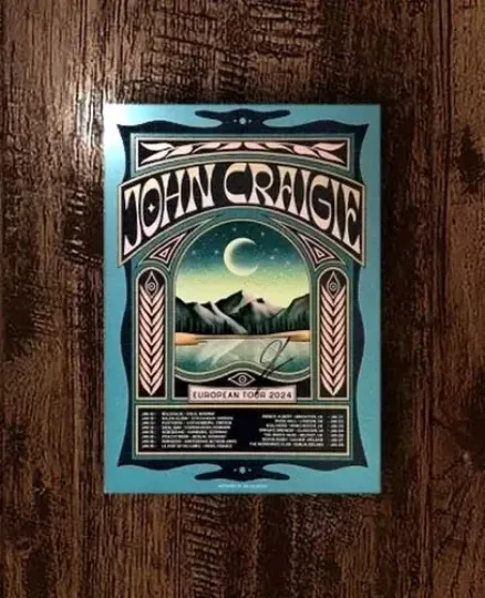 Discover John Craigie Original 2024 European Tour Concert Poster