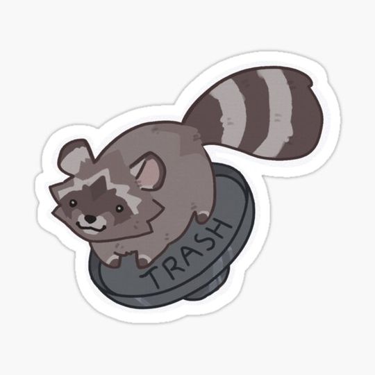 Discover Cute raccoon trash panda animal