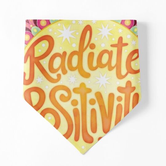 Discover Radiate Positivity - Colorful Hand-Lettered Mandala Art by Thaneeya McArdle