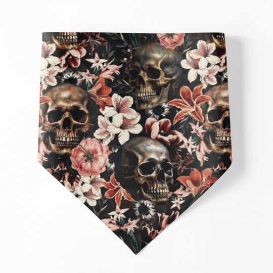 Discover Mysterious Midnight Baroque Skull And Flowers