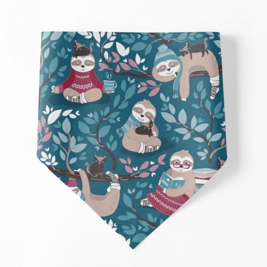 Discover Hygge sloth // turquoise and red