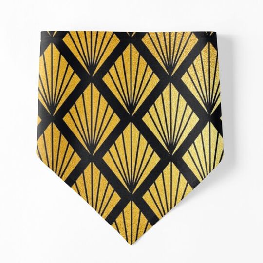 Discover Art Deco Pattern in (Faux) Gold and (Faux) Copper Hues