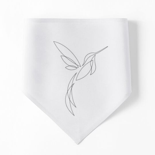 Discover minimalist hummingbird with shapes