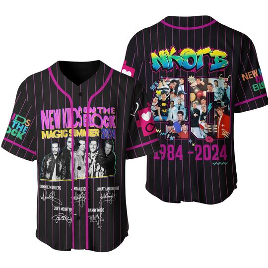 Discover NK on The Block Baseball Jersey Shirt