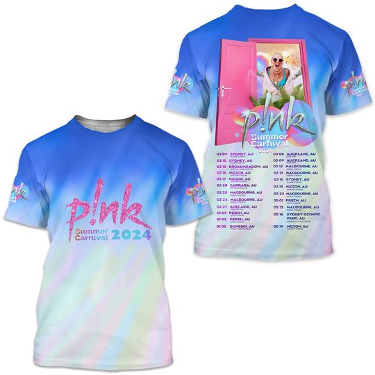Discover P!nk Pink Singer Summer  2024 Tour 3D T-Shirt