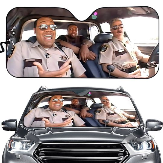 Discover Reno 911 Comedy Police Driving Car Sun Shade