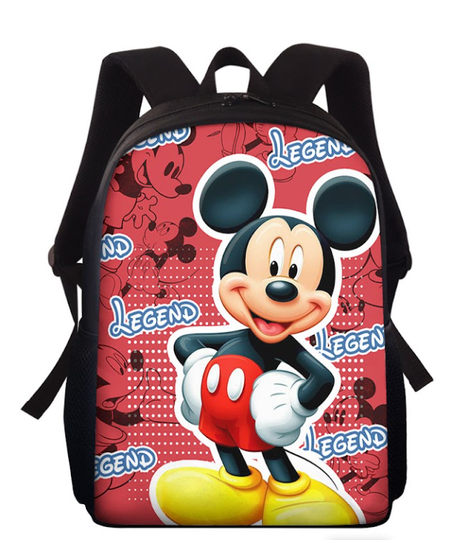 Discover Personalized Cute Red Mouse Backpack, Custom Name Animated Mouse Character Backpack