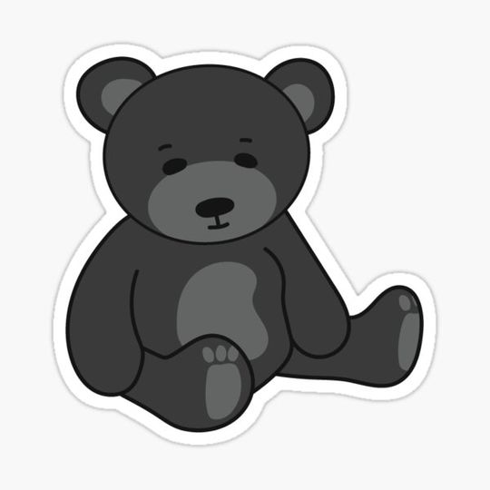 Discover Charcoal Black Cuddly Teddy Bear