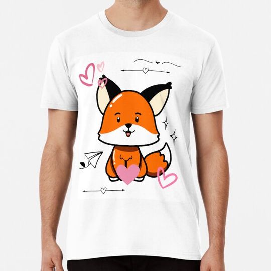 Discover Cute And Cuddly Fox With Hearts
