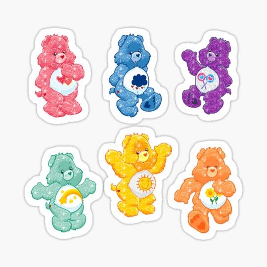 Discover rainbow bears sticker pack