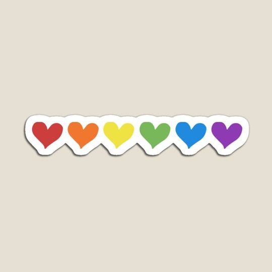Discover Pride Rainbow Hearts