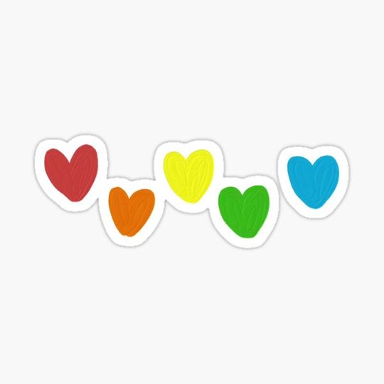 Discover rainbow hearts