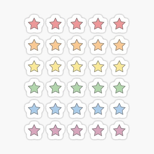 Discover Mini Star Sticker Sheet 2
