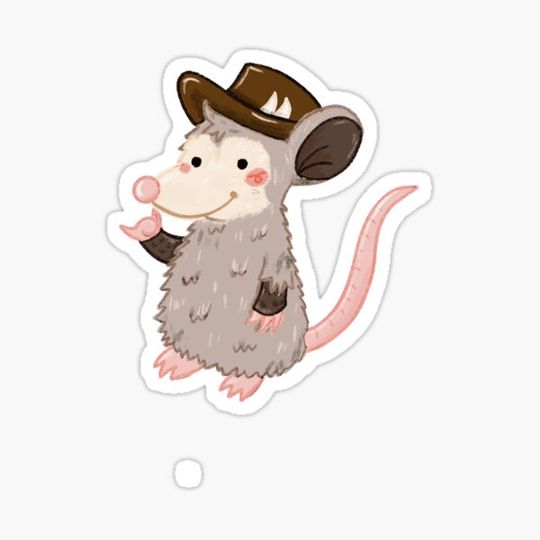 Discover Australian Opossum Sticker