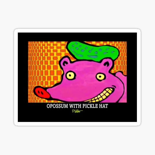Discover OPOSSUM WITH PICKLE HAT
