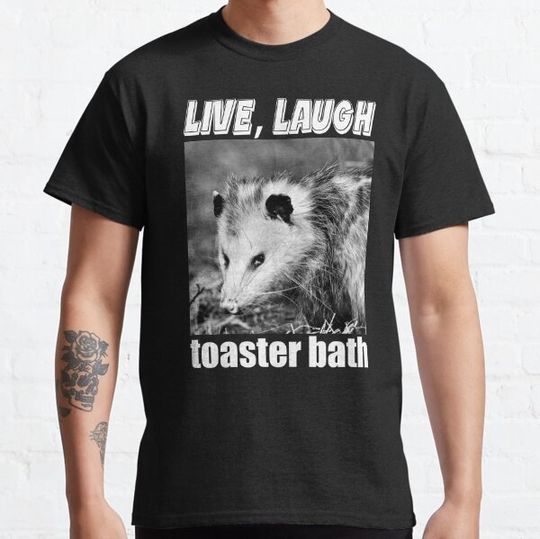 Discover Live Love Toaster Bath Funny Opossum