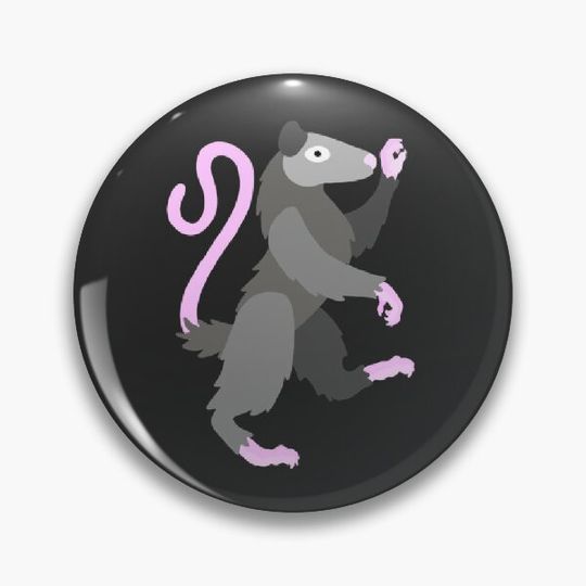 Discover Opossum Rampant Pin