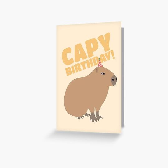 Discover Capy Birthday! Cute Capybara Nature Fan Love Pun