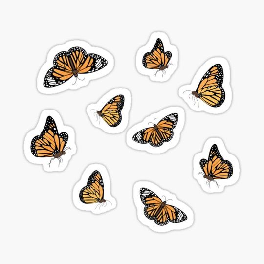 Discover Monarch Butterfly Sticker Pack