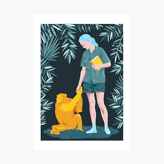 Discover Jane and Fifi - Tribute illustration Jane Goodall