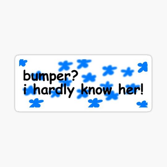 Discover bumper? i hardly know her!